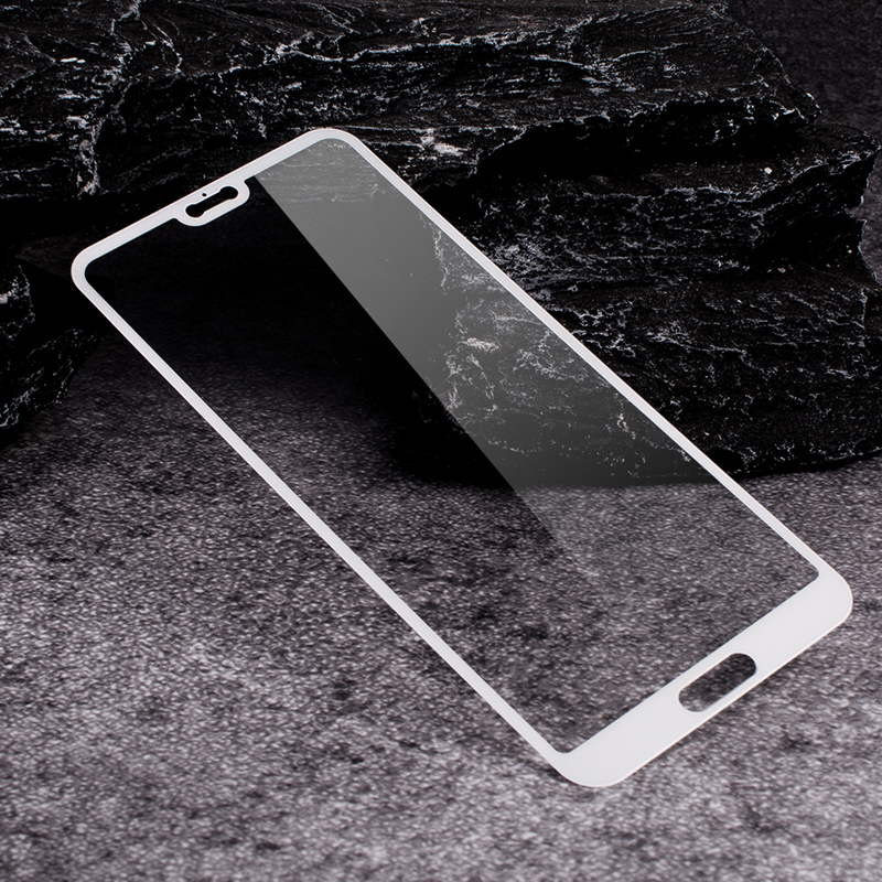 华为P20全胶2.5D超薄钢化玻璃屏幕保护膜全屏丝印手机贴膜