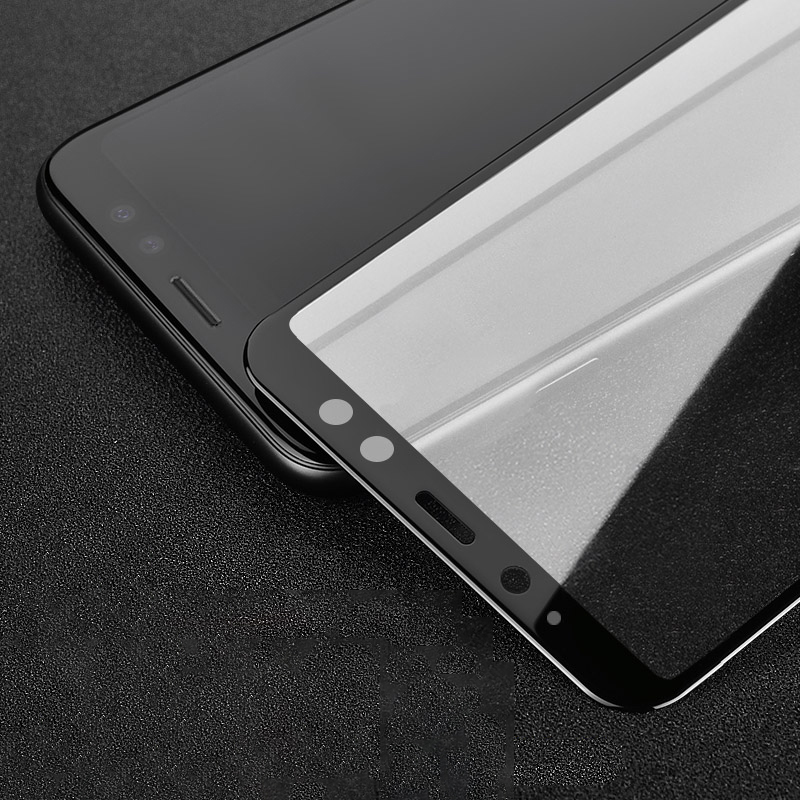 三星GalaxyA8/A5丝印全屏覆盖钢化玻璃屏幕保护膜2.5D手机贴膜