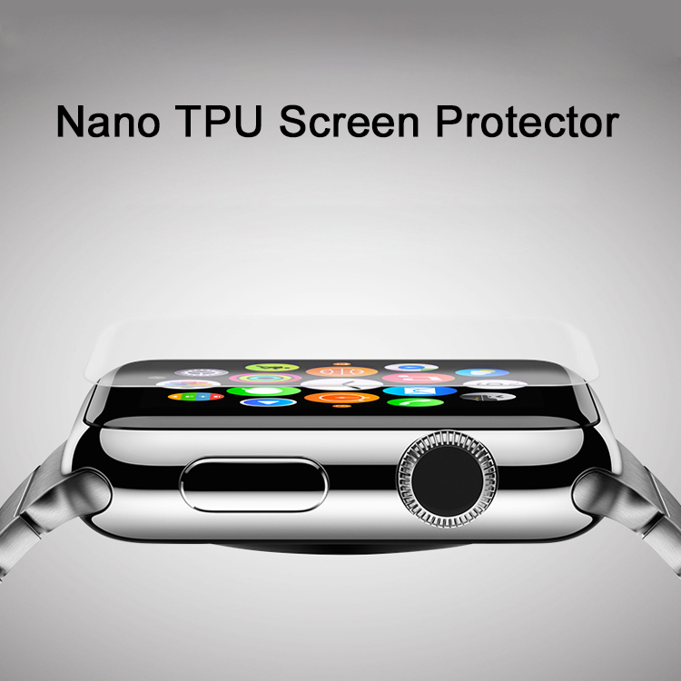 苹果手表Apple iWatch3代42mm全屏覆盖纳米TPU屏幕保护膜