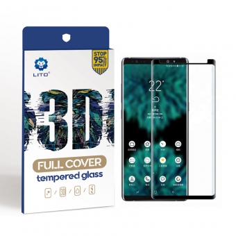 批发优质三星GalaxyNote9曲面高清防摔手机保护膜3D全屏覆盖钢化玻璃膜