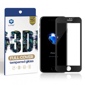 批发优质苹果iPhone7/8防尘防指纹3D全屏覆盖钢化玻璃屏幕保护膜